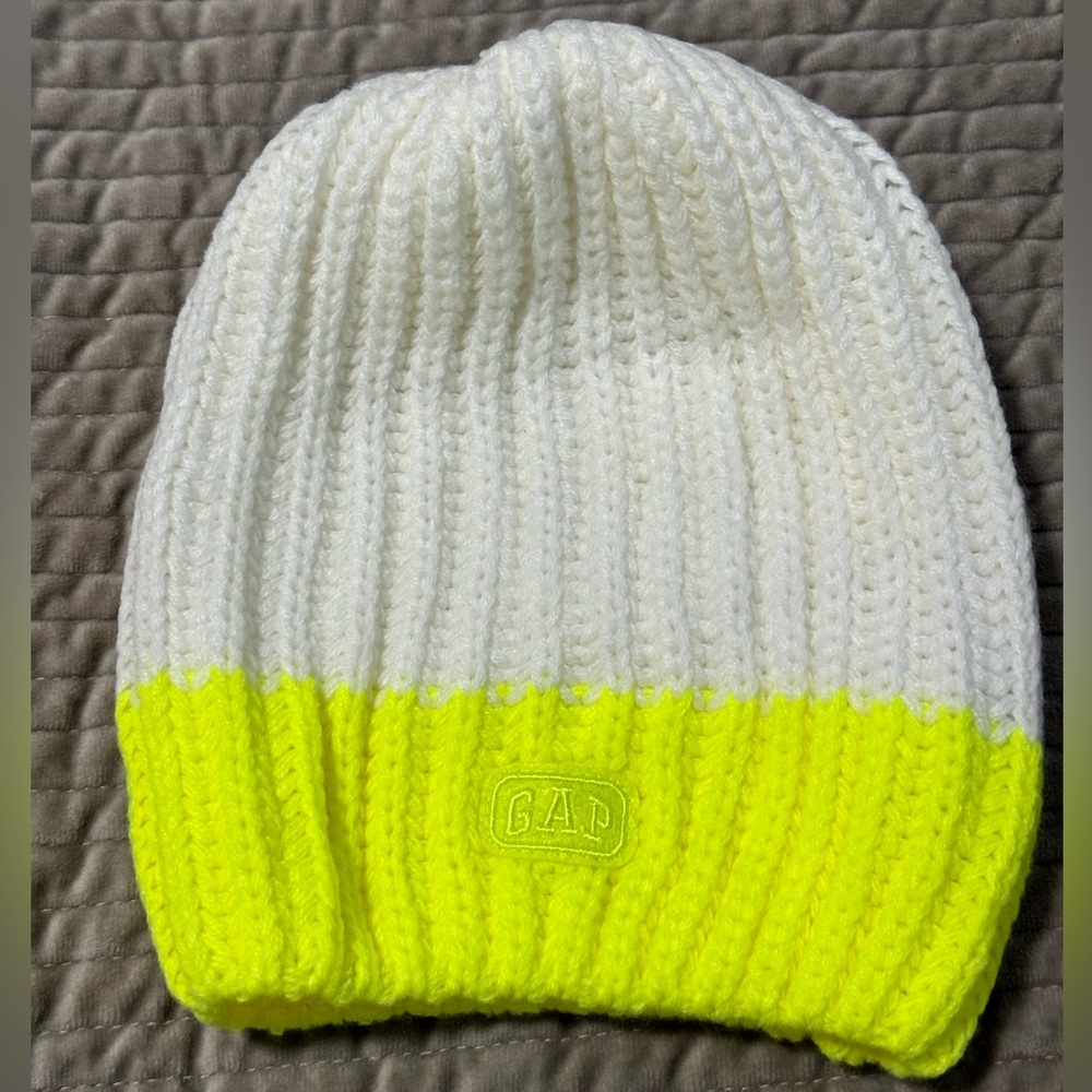 GAP Kids S/M Neon Yellow Knit Hat